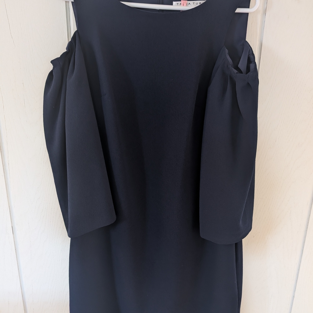 Trina Turk Classic Navy Long Sleeve Dress